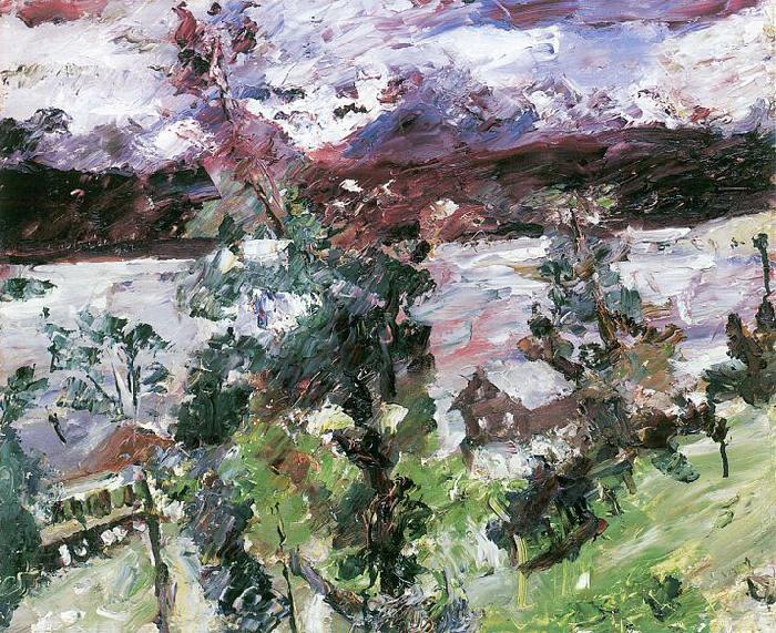 Lovis Corinth Walchensee, Neuschnee oil painting picture